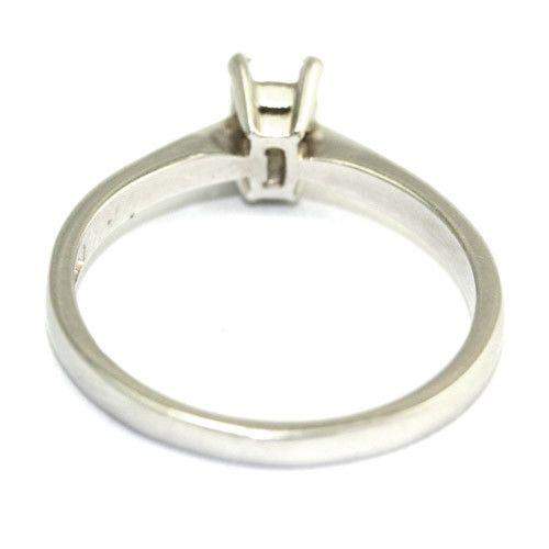 Platinum &amp; Flawless Emerald Cut Diamond Engagement Ring 0.4ct DIF-Ogham Jewellery