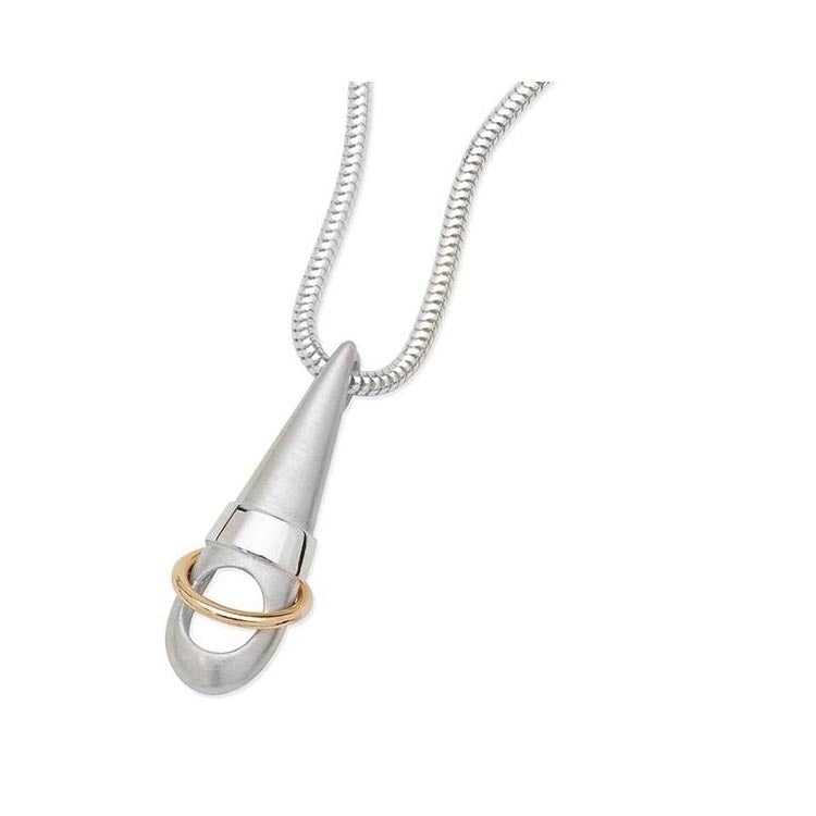 Poise Sterling Silver and 9ct Yellow Gold Pendant - 12048 Aurora