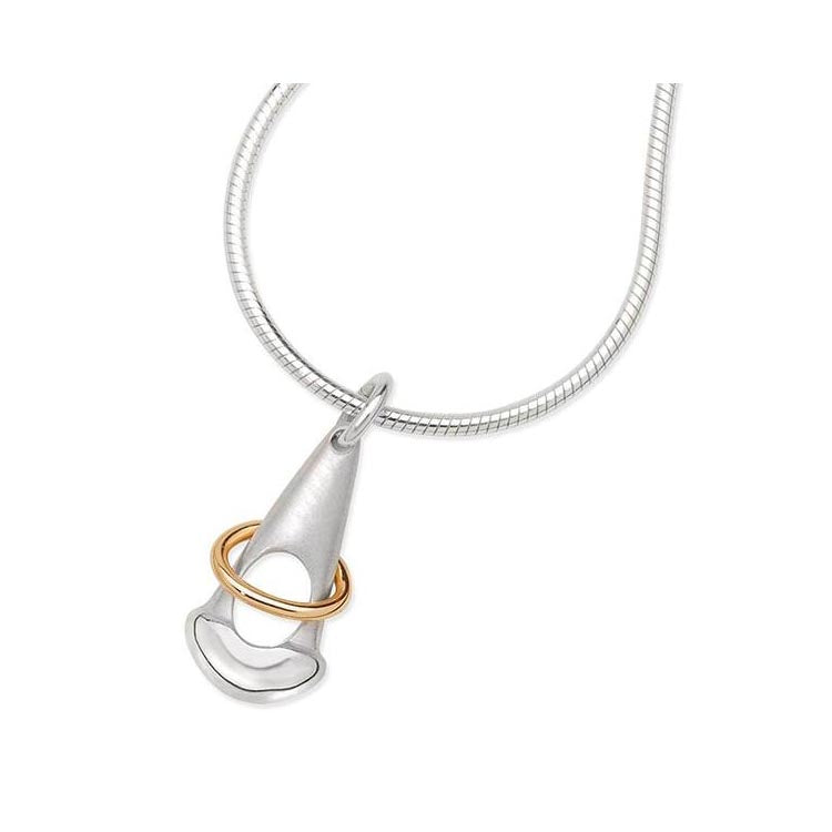 Poise Sterling Silver and 9ct Yellow Gold Pendant - 12048 Aurora