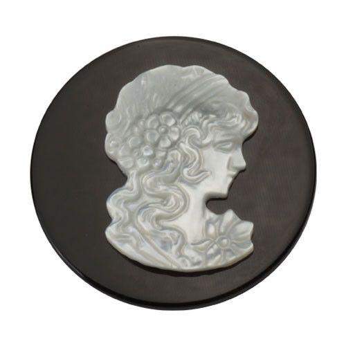 Quoins Lady Cameo Coin - Large - QMS-01-Ogham Jewellery