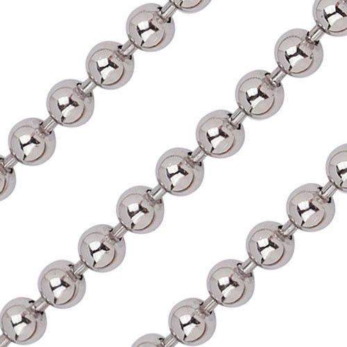 Quoins Stainless Steel Ball Chain - Various Lengths - QK-S2-E-Ogham Jewellery