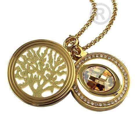 Quoins Tree Of Life Coin Large - QMOV04L-Ogham Jewellery