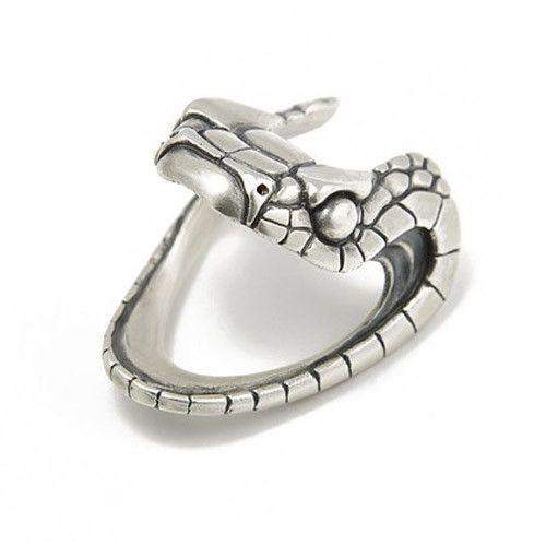 Serpent Mens Silver Designer Ring-Ogham Jewellery