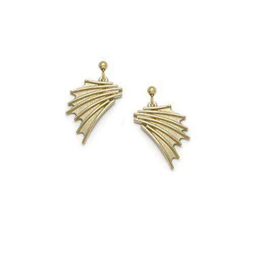 Sheila Fleet 9ct Gold Earrings - 'Cascade' E150-Ogham Jewellery