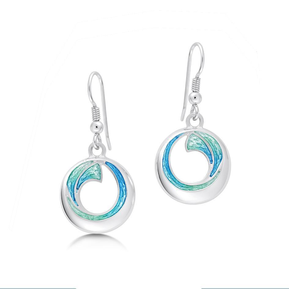 Sheila Fleet Atlantic Breaker Earrings - EEV1-Ogham Jewellery