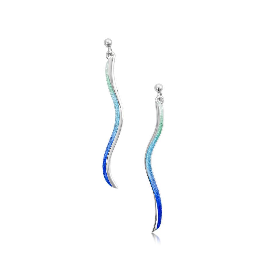 Sheila Fleet Atlantic Swell Drop Earrings - EEX170-Ogham Jewellery