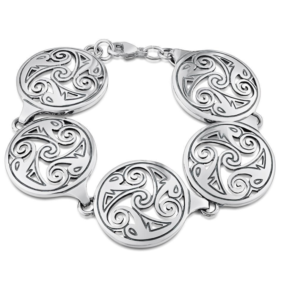 Sheila Fleet Birsay Disc Bracelet - BLX1-Ogham Jewellery