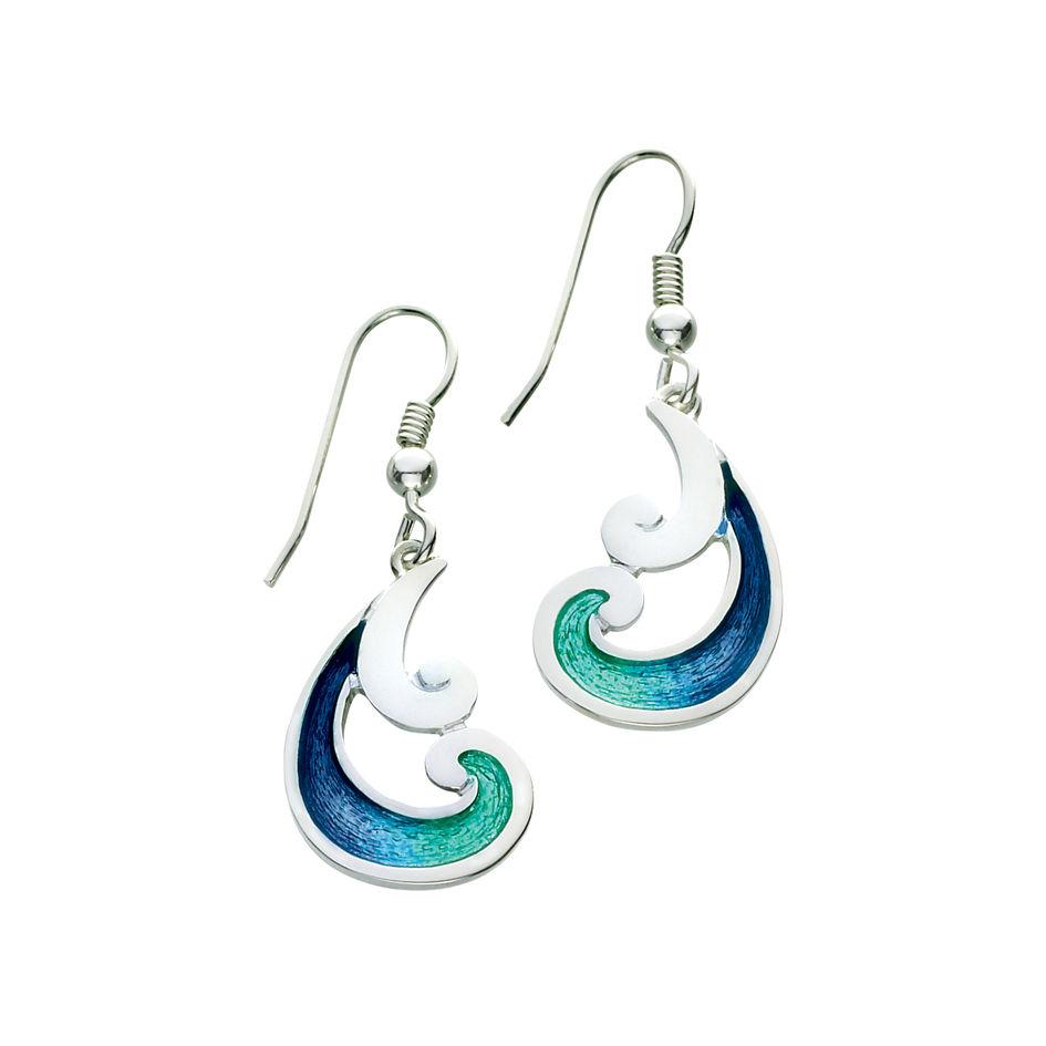 Sheila Fleet Bow Waves Earrings - EE55-Ogham Jewellery