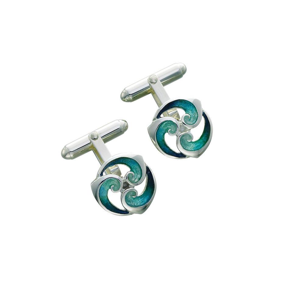 Sheila Fleet Breckon Cufflink - ECL146-Ogham Jewellery