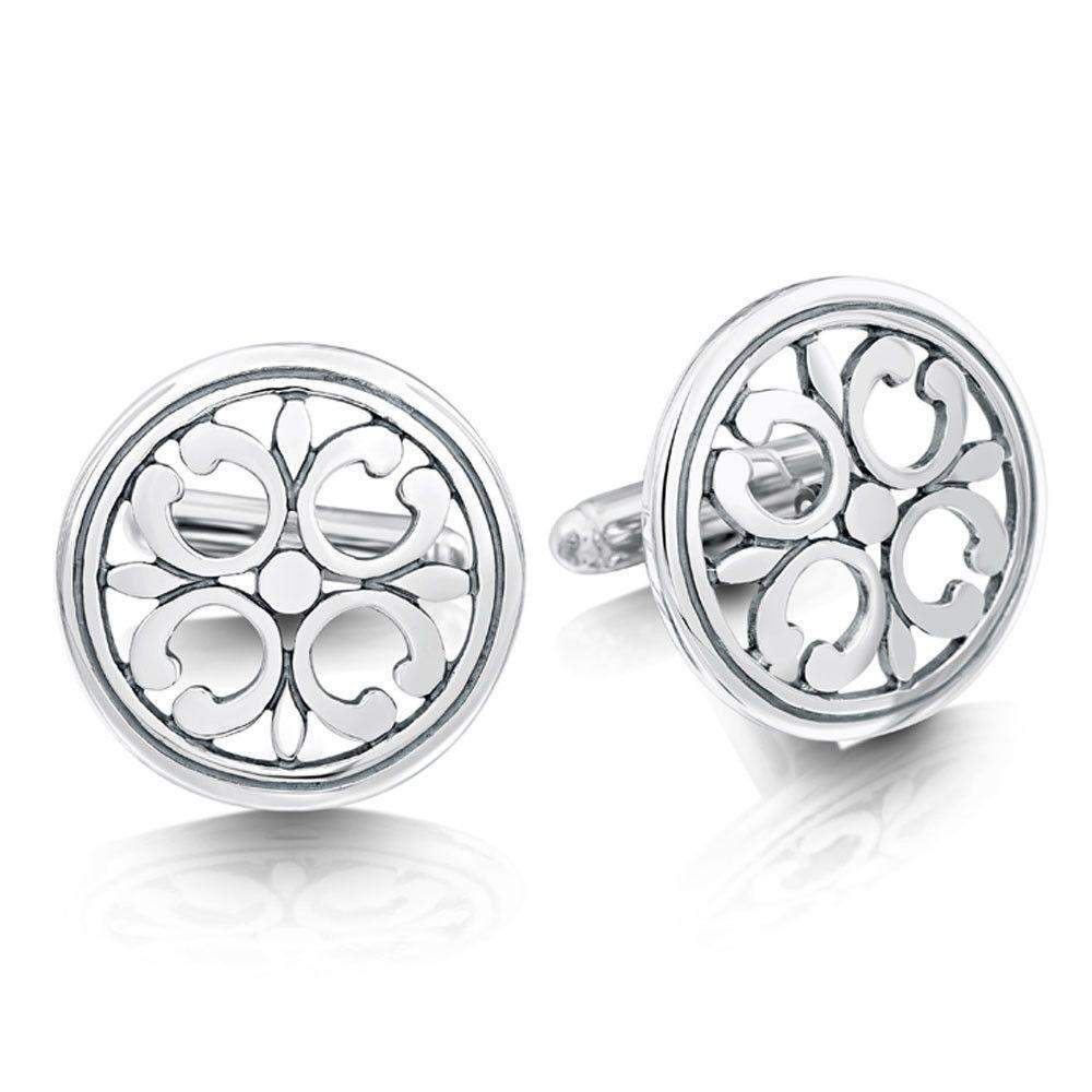 Sheila Fleet Cathedral Silver Cufflinks -CL21-Ogham Jewellery