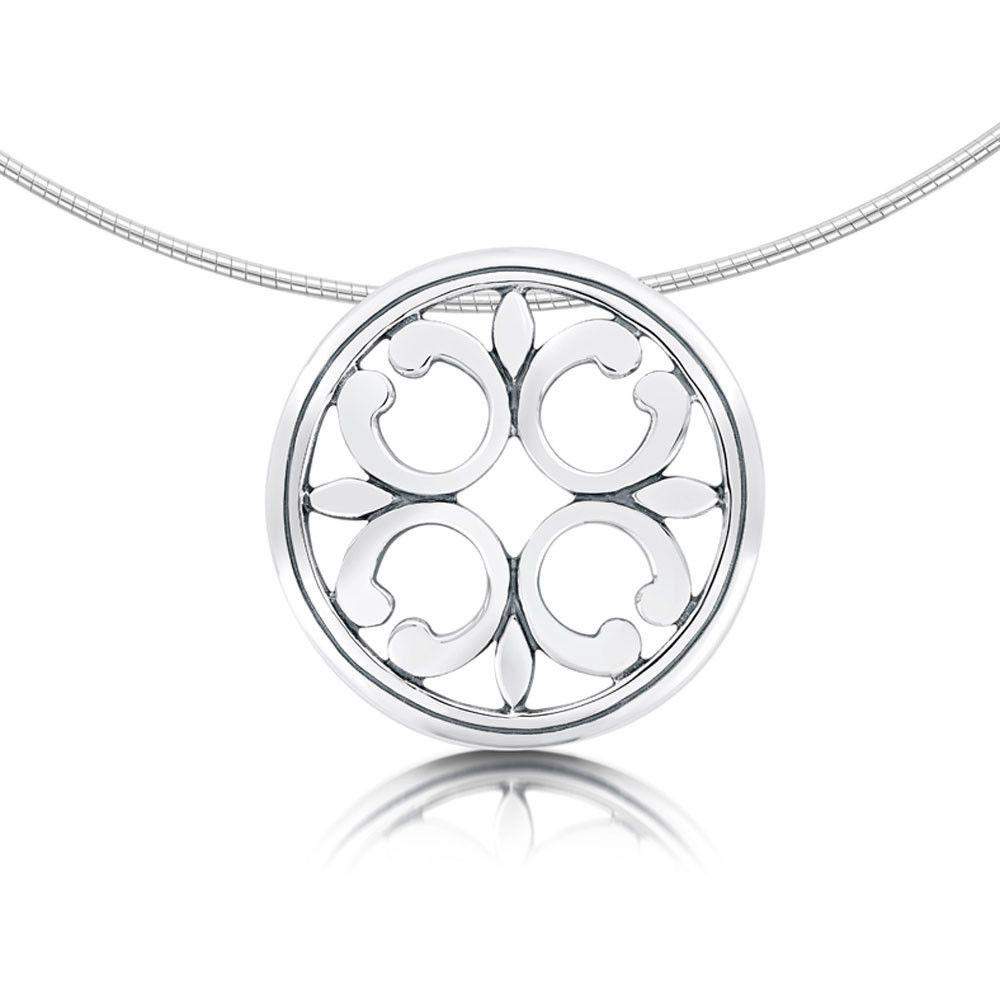 Sheila Fleet Cathedral Silver Necklet -NX21-Ogham Jewellery