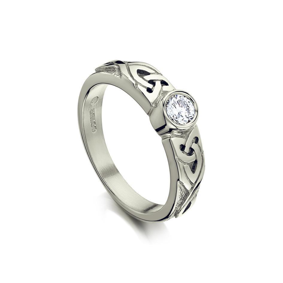 Scottish Engagement Rings Rose Diamond Five Moons Ring