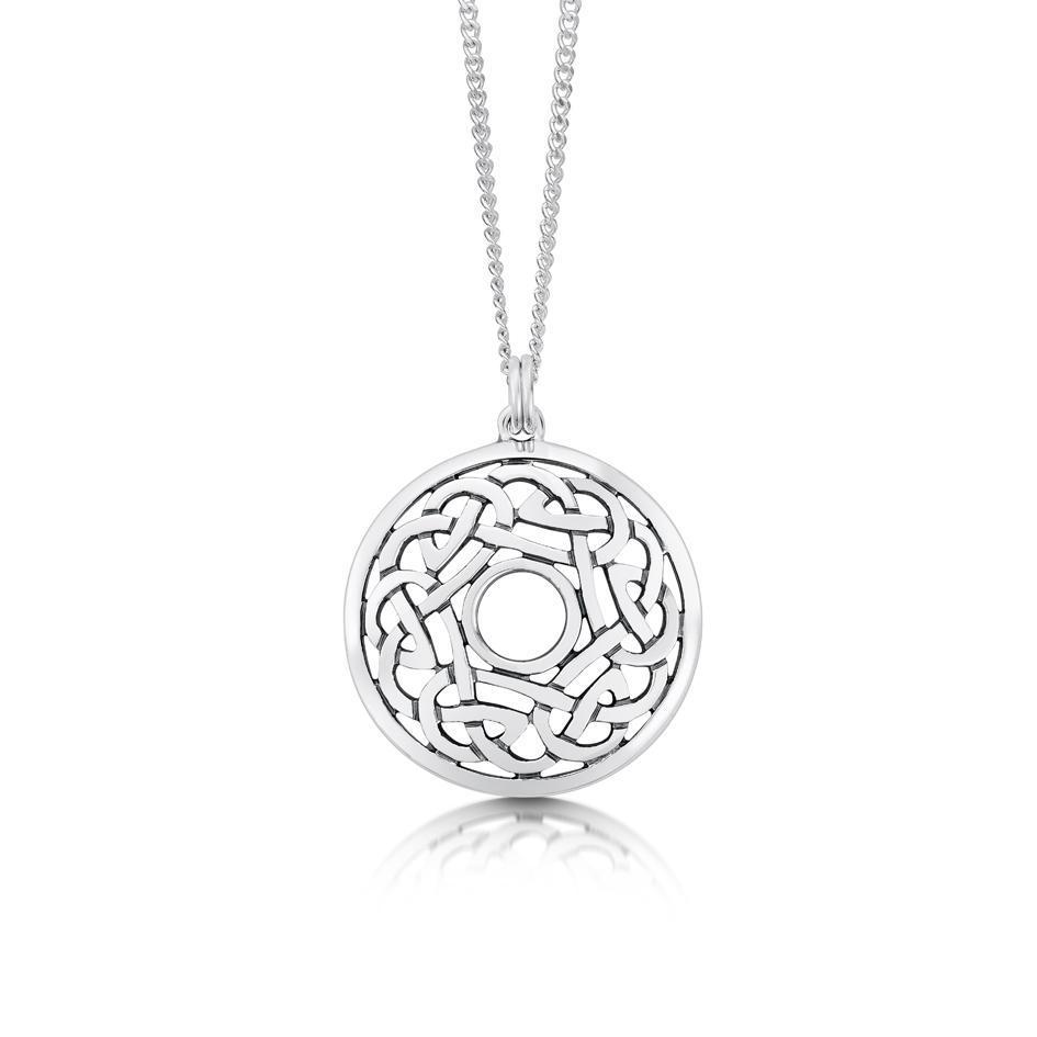 Mens Celtic Necklace Jewellery, Round Celtic Pendant For Men, Silver –  SilverfireUK