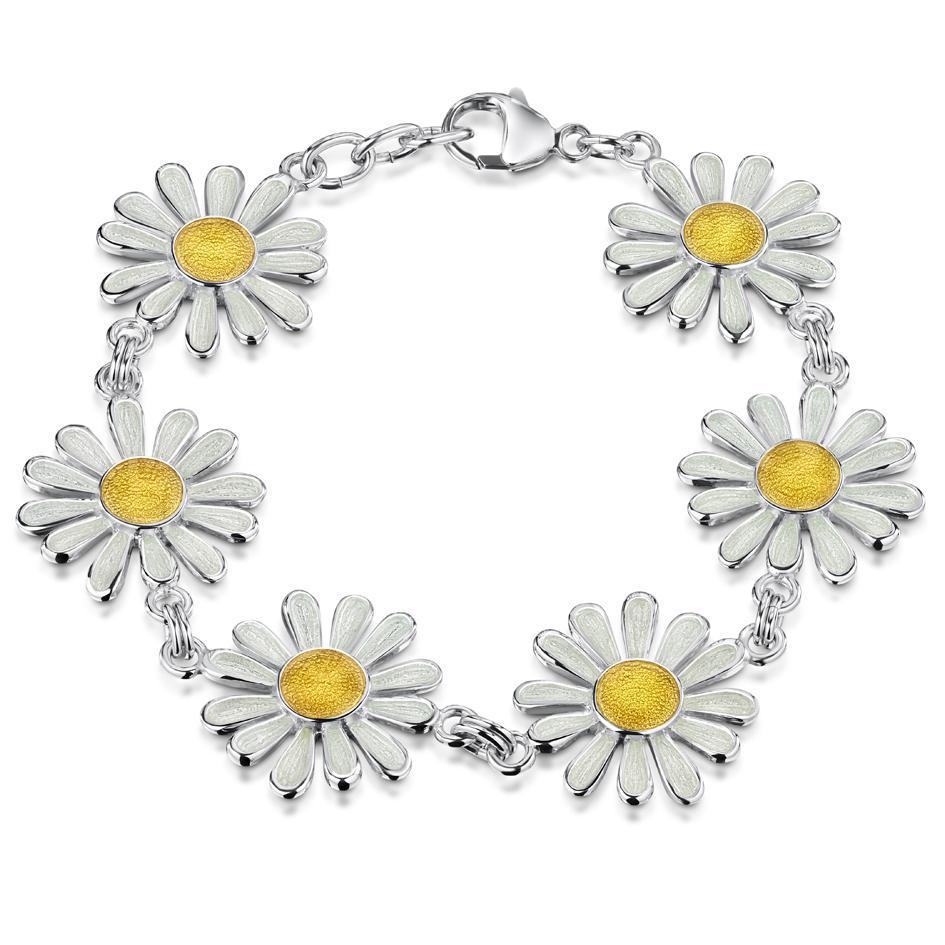 Sheila Fleet Daisies at Dawn Bracelet - EBLX233-Ogham Jewellery