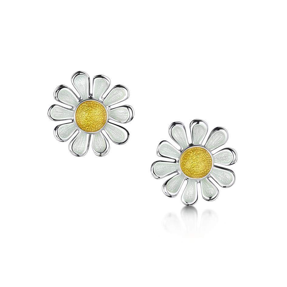 Sheila Fleet Daisies at Dawn Earrings - EE234-Ogham Jewellery