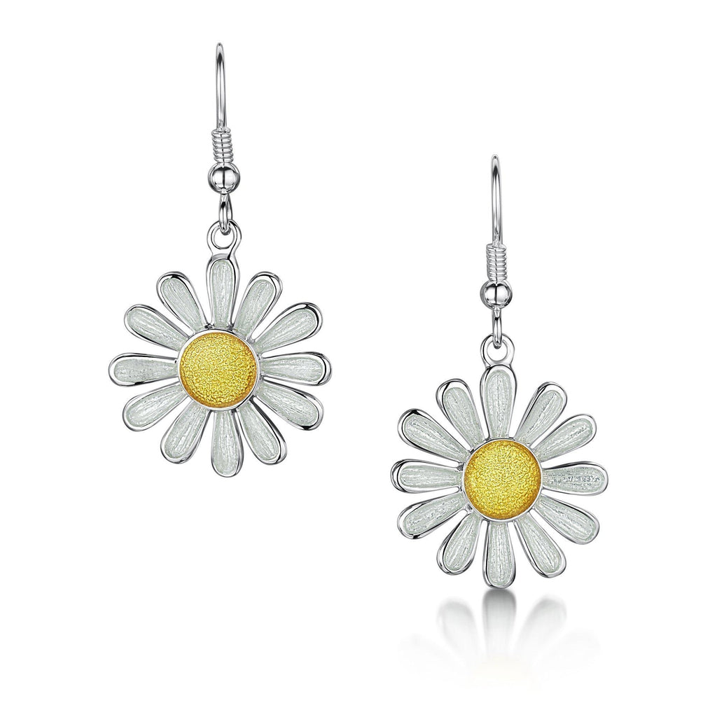 Sheila Fleet Daisies at Dawn Earrings - EEX233-Ogham Jewellery