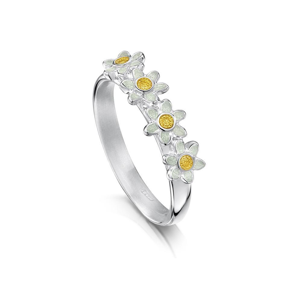 Sheila Fleet Daisies at Dawn Ring - ER235-Ogham Jewellery