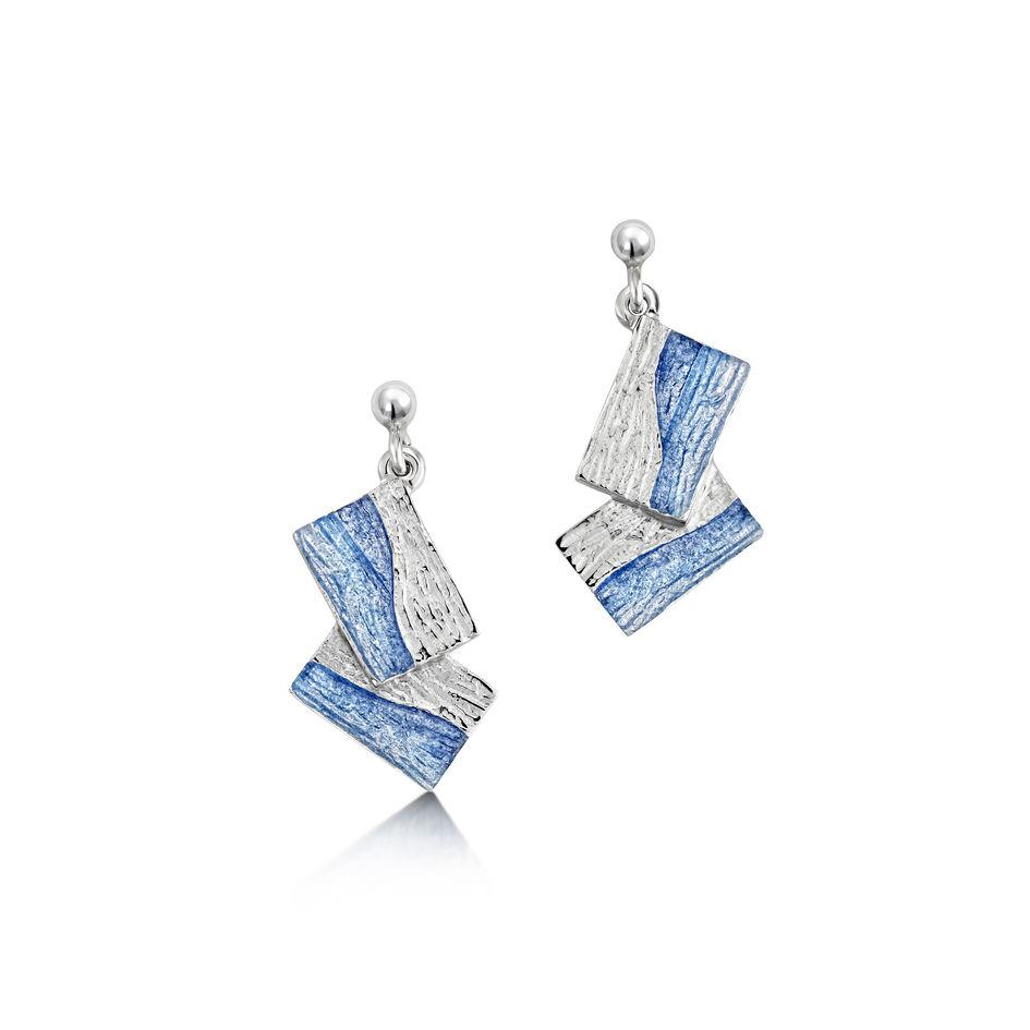 Sheila Fleet Flagstone Drop Earrings - EEX137-Ogham Jewellery