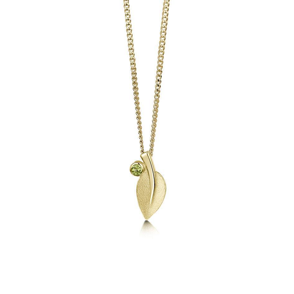 Sheila Fleet Gold Rowan Pendant - SP157P-Ogham Jewellery