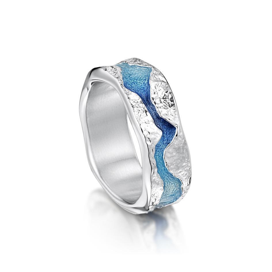 Sheila Fleet Lava Stream Ring - ERX218-Ogham Jewellery