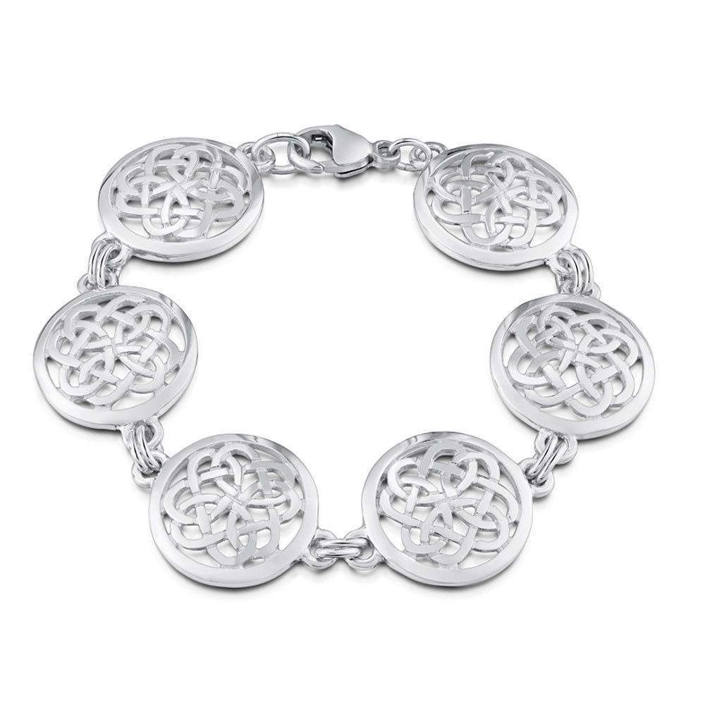 Sheila Fleet Maid Of The Loch Silver Bracelet - BLX136-Ogham Jewellery