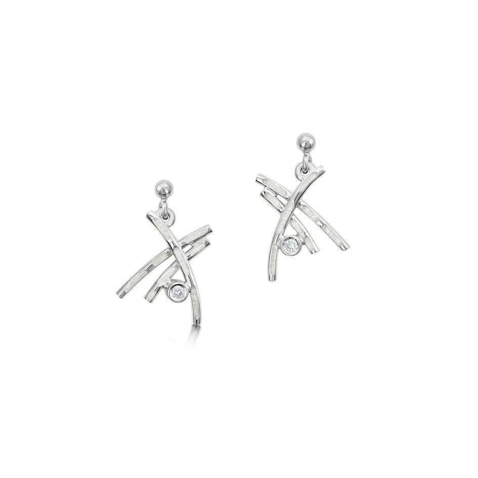 Sheila Fleet Morning Dew Earrings - ESE0185-Ogham Jewellery