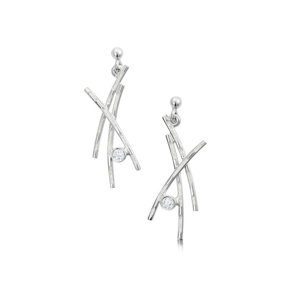Sheila Fleet Morning Dew Earrings - ESE185-Ogham Jewellery