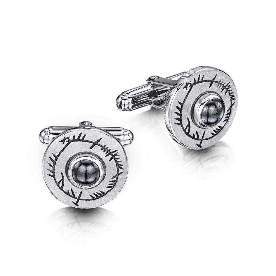 Sheila Fleet Ogham Cufflinks - SCL99-Ogham Jewellery