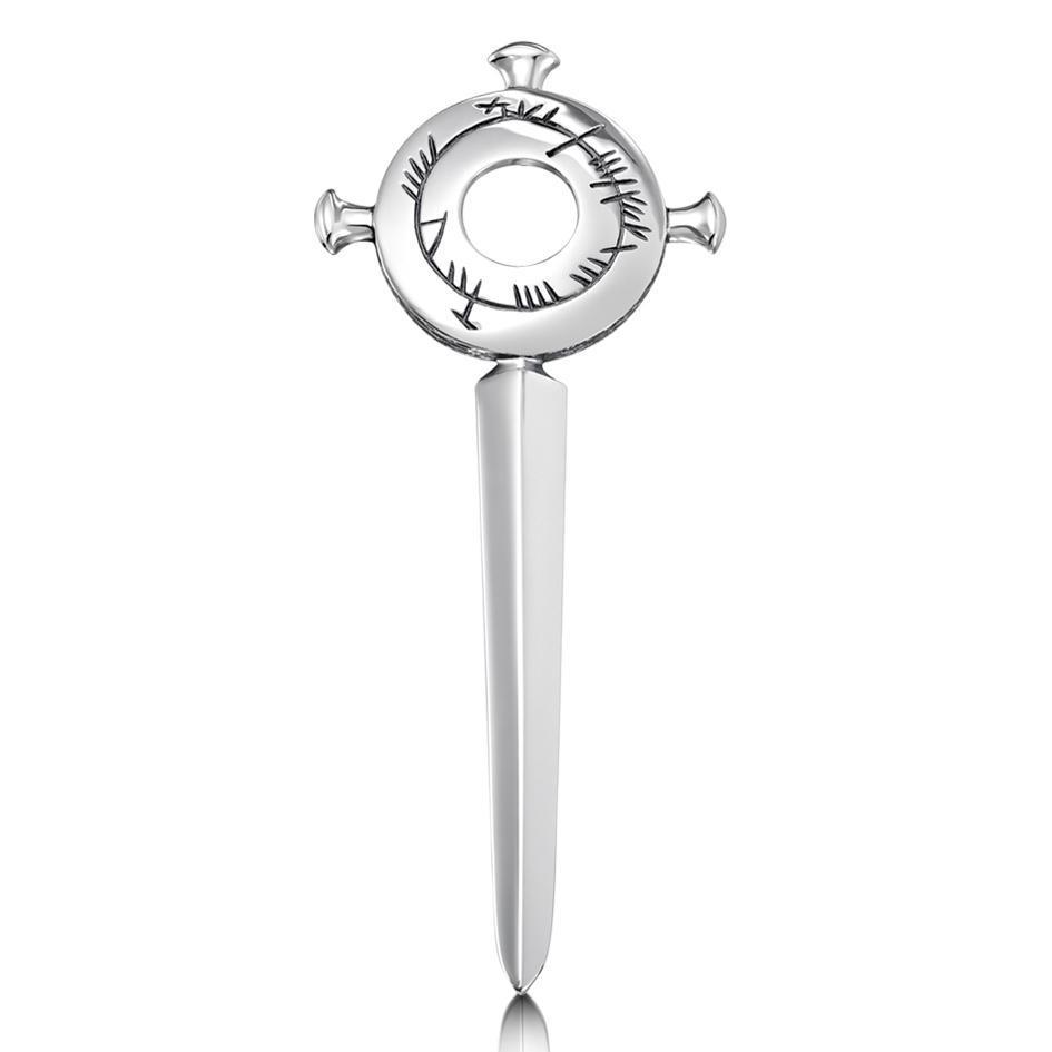 Sheila Fleet Ogham Kilt Pin - BXX99-Ogham Jewellery