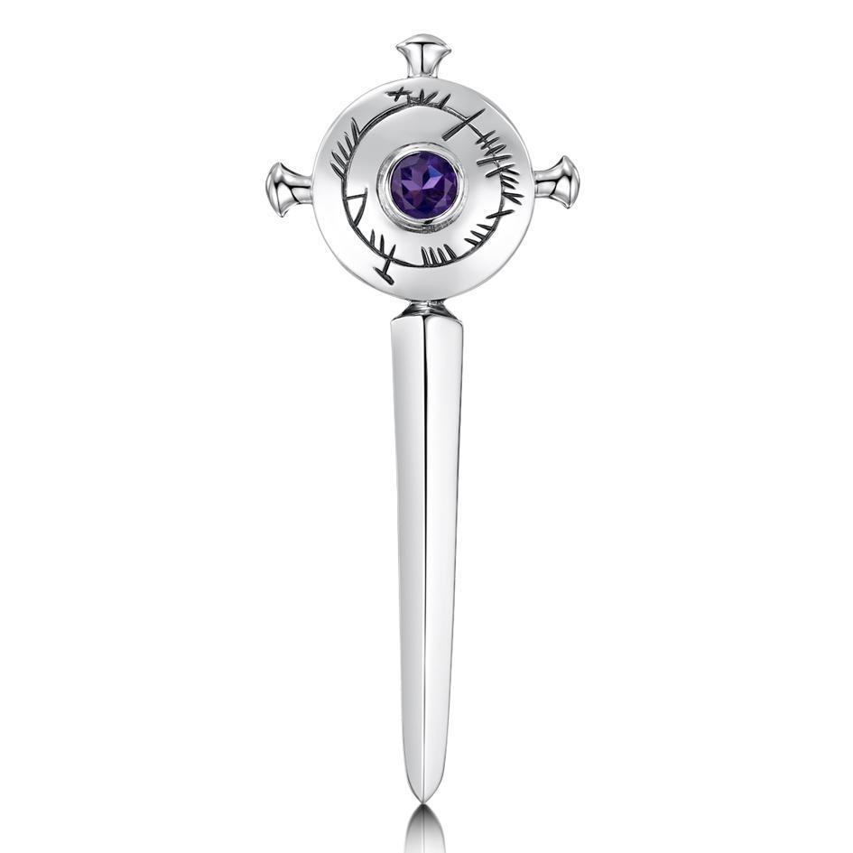 Sheila Fleet Ogham Kilt Pin - FBXX99-Ogham Jewellery