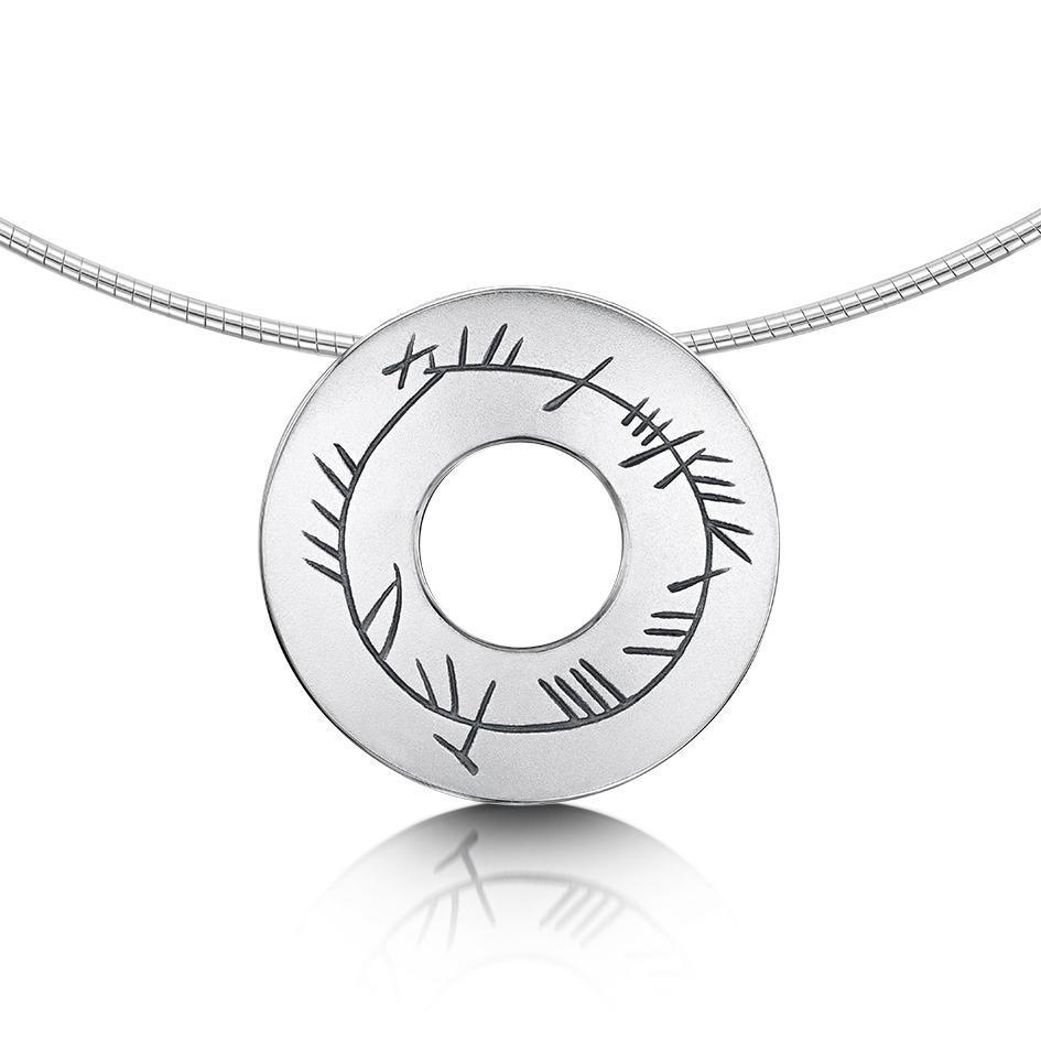 Sheila Fleet Ogham Necklet - NX99-Ogham Jewellery