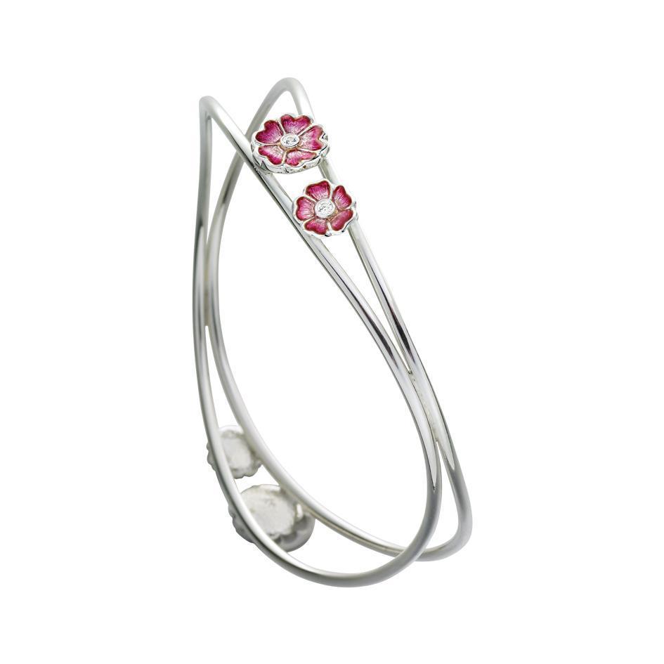 Sheila Fleet Primula Scotica Bangle - ESBLX140-Ogham Jewellery