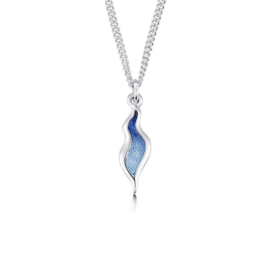 Sheila Fleet River Ripples Enamel Pendant - EP087-Ogham Jewellery