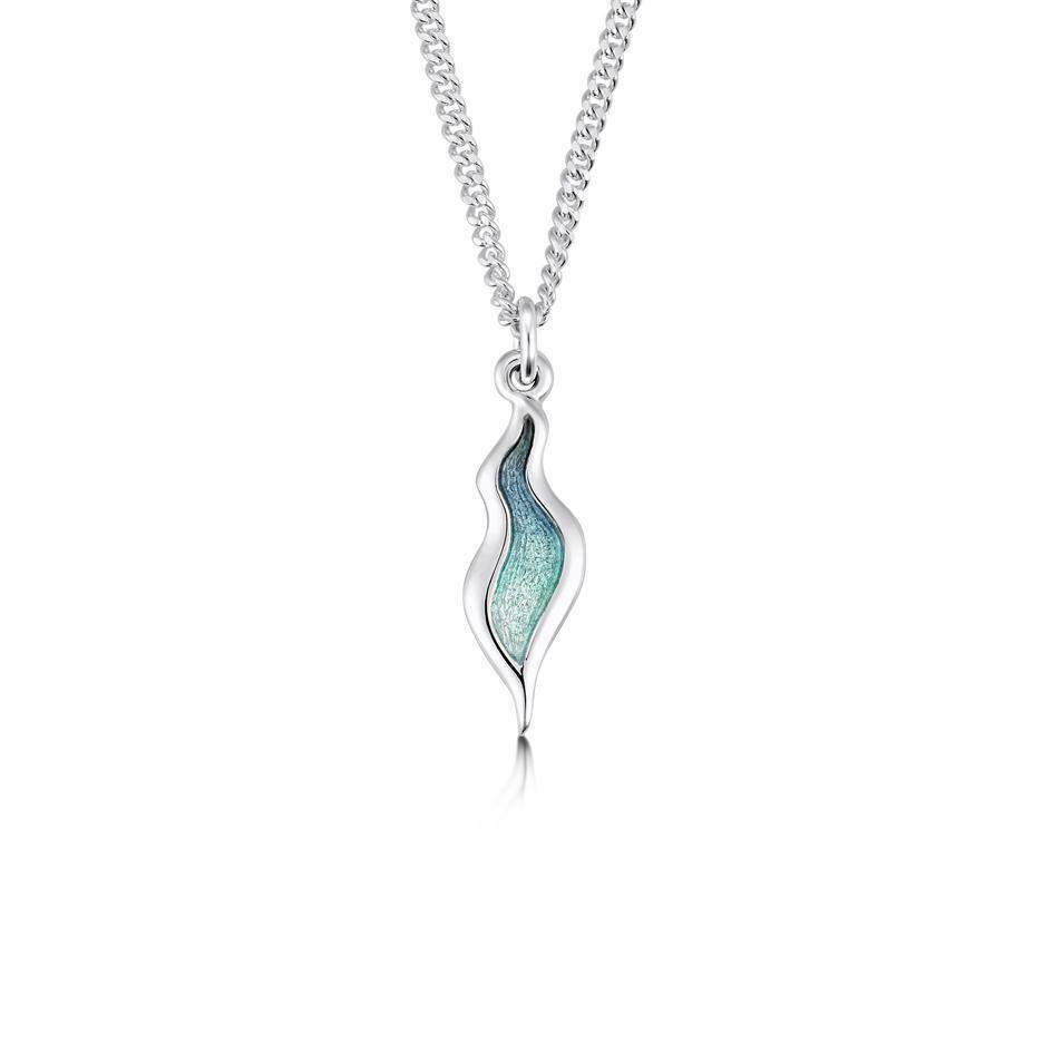 Sheila Fleet River Ripples Enamel Pendant - EP087-Ogham Jewellery