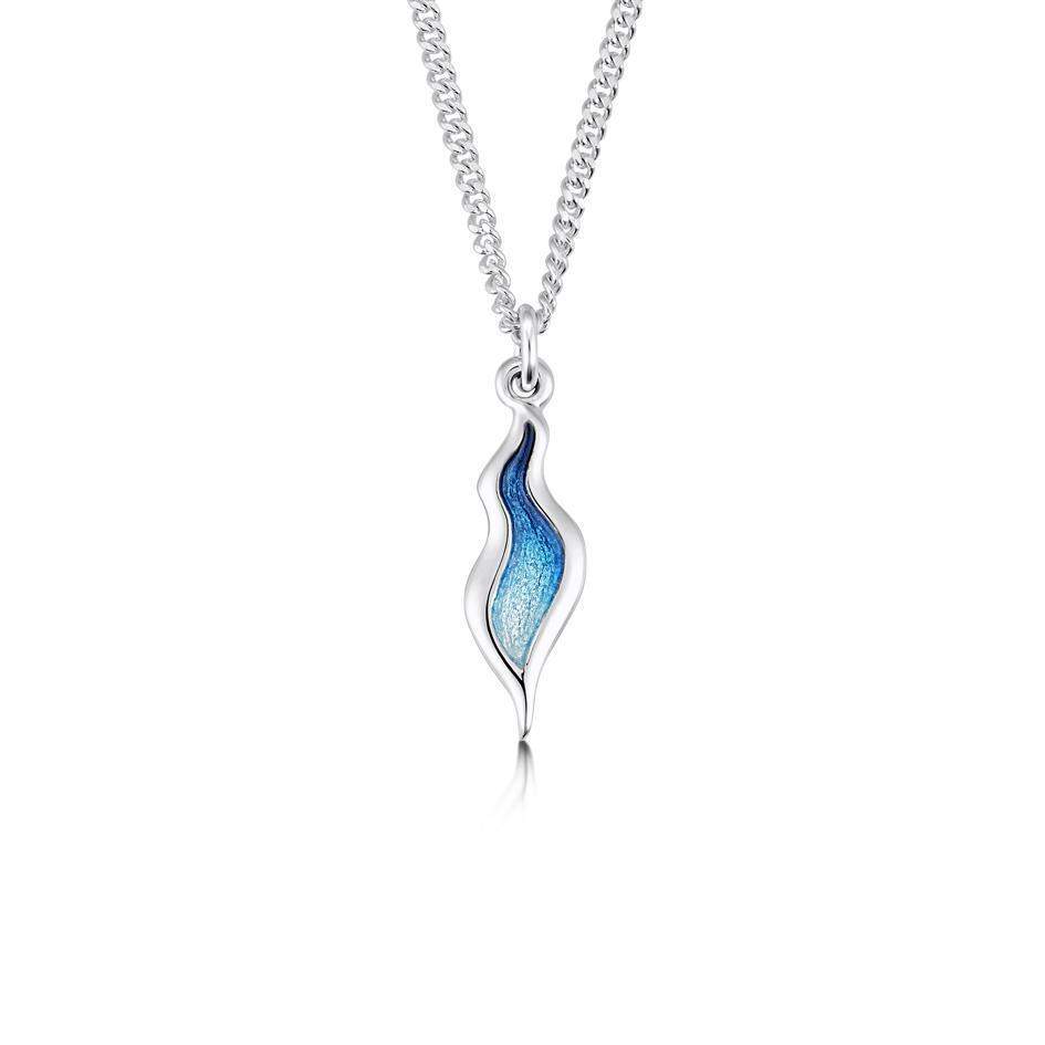 Sheila Fleet River Ripples Enamel Pendant - EP087-Ogham Jewellery