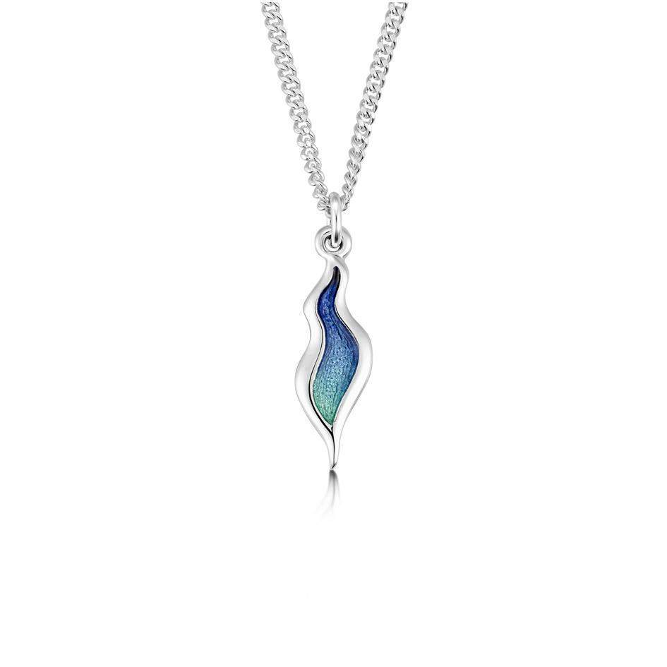 Sheila Fleet River Ripples Enamel Pendant - EP087-Ogham Jewellery
