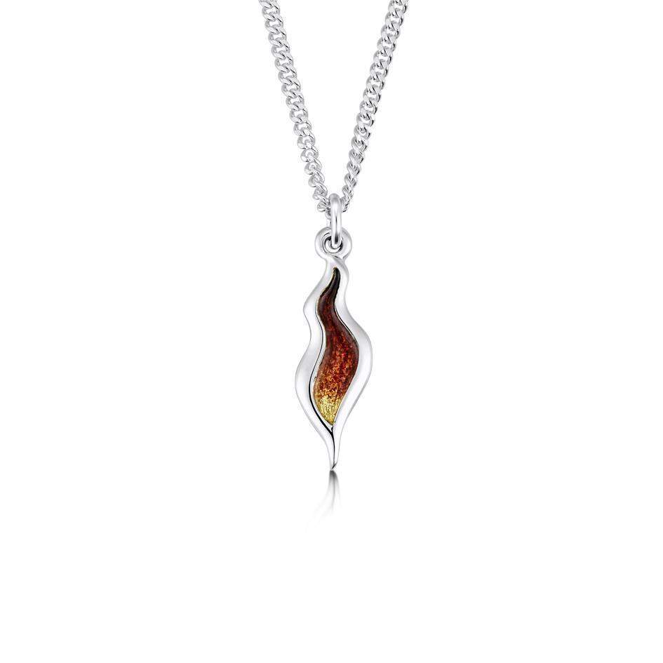 Sheila Fleet River Ripples Enamel Pendant - EP087-Ogham Jewellery
