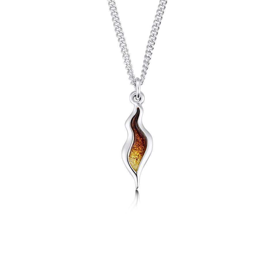Sheila Fleet River Ripples Enamel Pendant - EP087-Ogham Jewellery