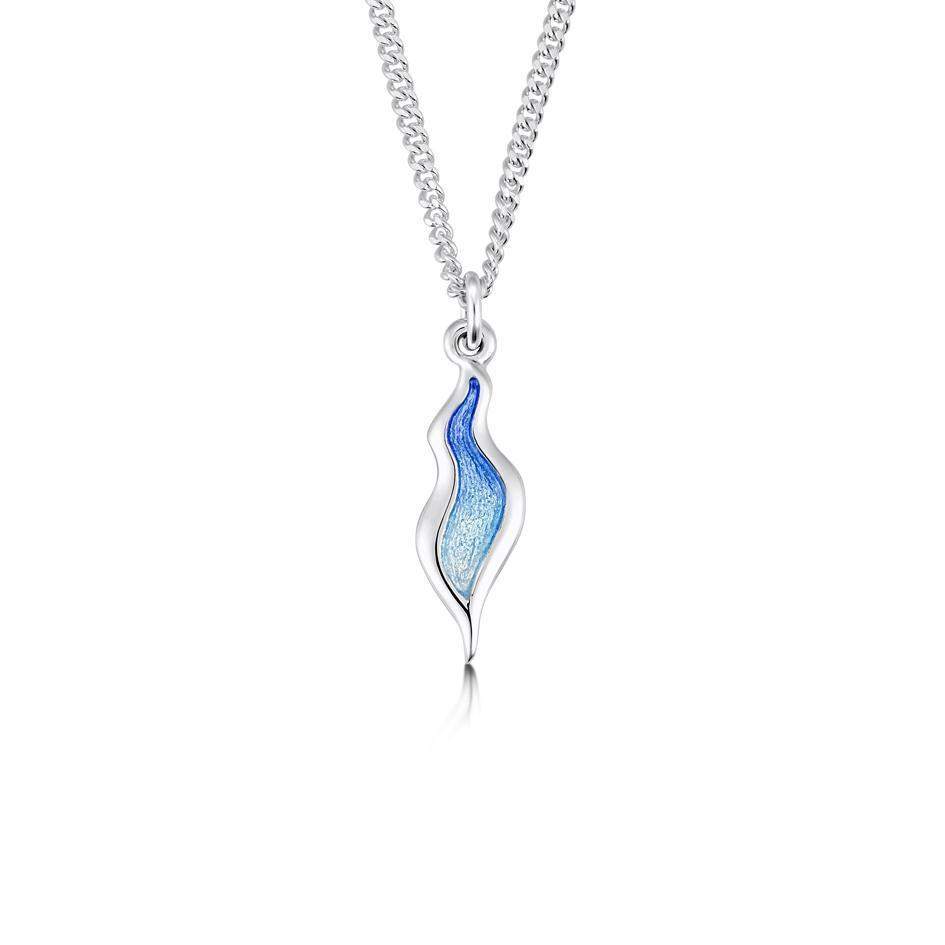 Sheila Fleet River Ripples Enamel Pendant - EP087-Ogham Jewellery