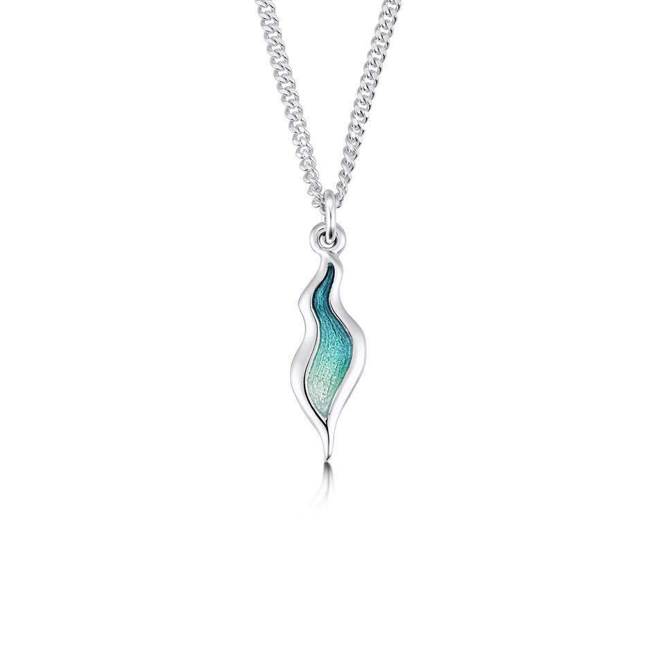 Sheila Fleet River Ripples Enamel Pendant - EP087-Ogham Jewellery