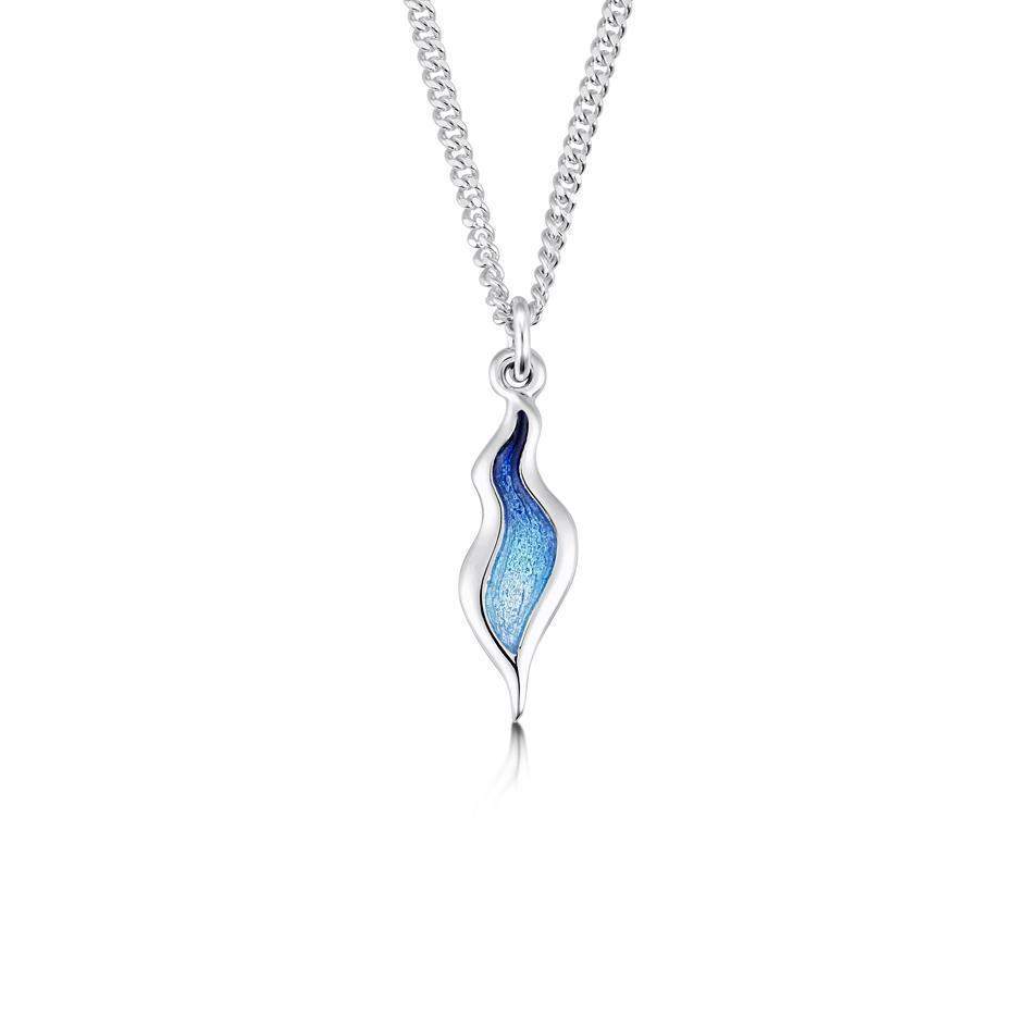 Sheila Fleet River Ripples Enamel Pendant - EP087-Ogham Jewellery