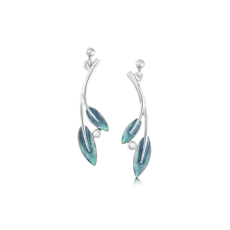 Sheila Fleet Rowan Drop Earrings - ESEX159-Ogham Jewellery
