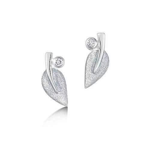 Sheila Fleet Rowan Stud Earrings - ESE0157-Ogham Jewellery