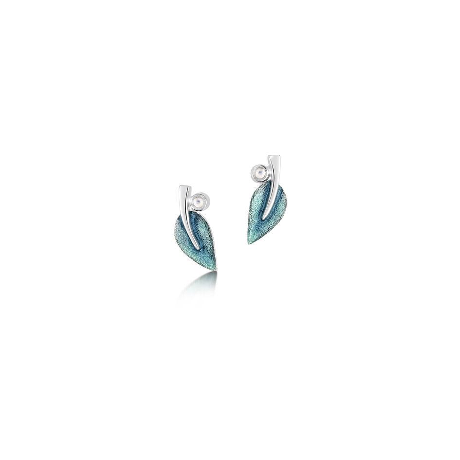 Sheila Fleet Rowan Stud Earrings - ESE0157-Ogham Jewellery