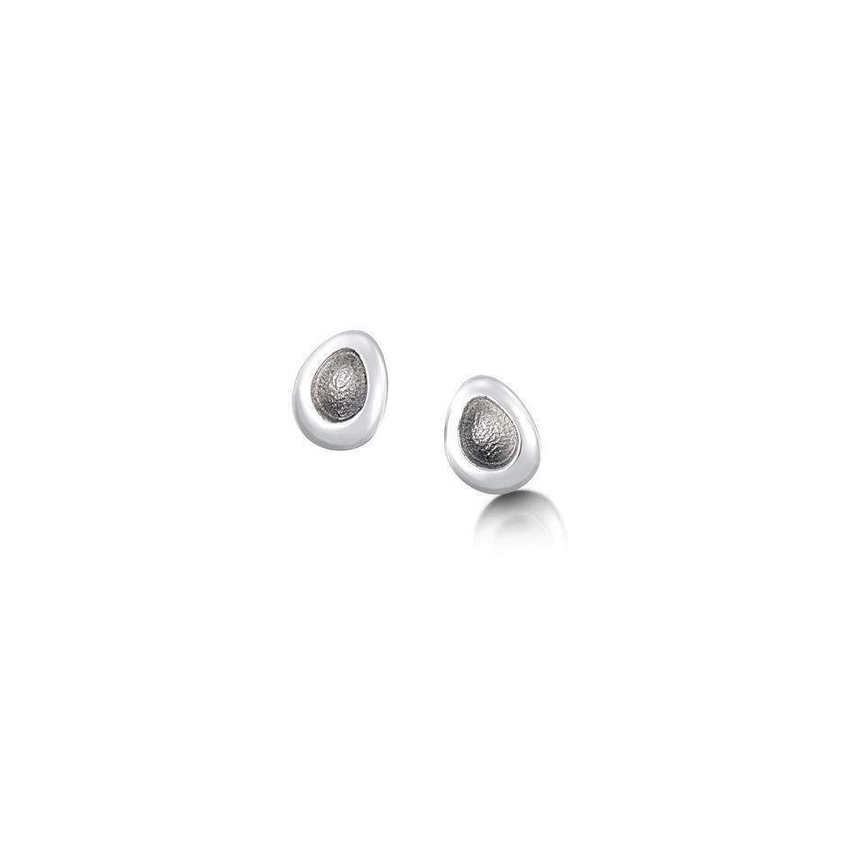 Sheila Fleet Shoreline Pebble Stud Earrings - EE00167-Ogham Jewellery