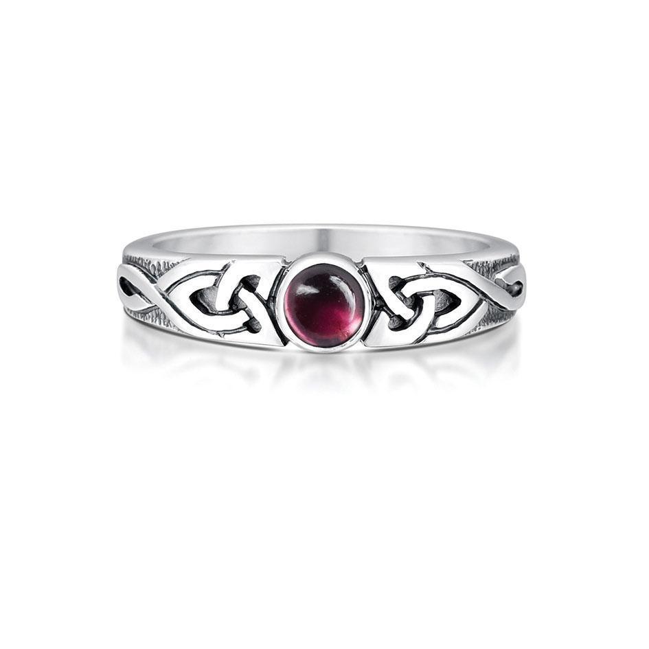 Celtic gemstone rings deals