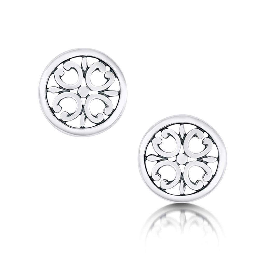 Sheila Fleet Silver Cathedral Earrings -EO21-Ogham Jewellery