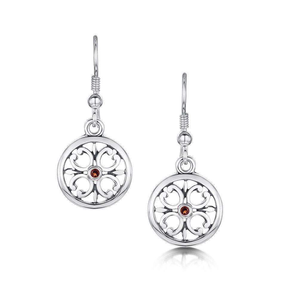 Sheila Fleet Silver Cathedral Earrings -SE0021-Ogham Jewellery