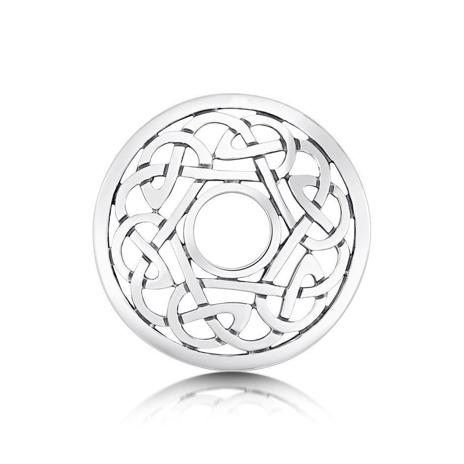 Sheila Fleet Silver Celtic Brooch - BX11-Ogham Jewellery