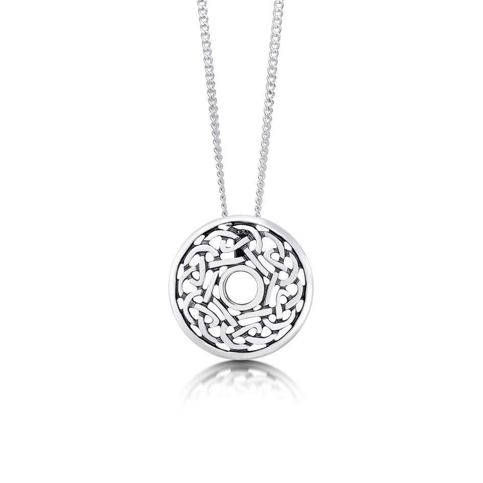 Sheila Fleet Silver Celtic Pendant - P11-Ogham Jewellery